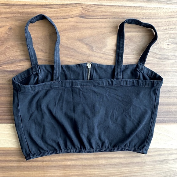 Vero Moda Black Studded Crop Top - Picture 2 of 6